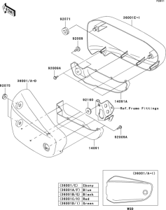 VN1600 Боковые обтекатели