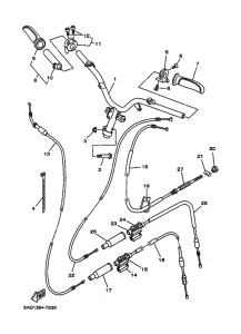 YN50 Рулевой рычаг и кабель