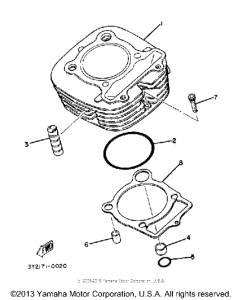 TT250J Цилиндры