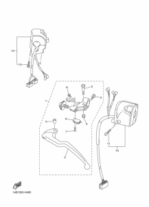 YZF-R1 Interruptor  manillar&palanc
