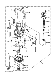 YZ125 Carburetor assy