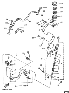 TDR240 Задний торм цилиндр