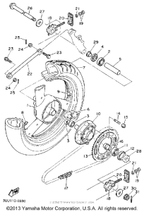 FZR600RAC Переднее колесо
