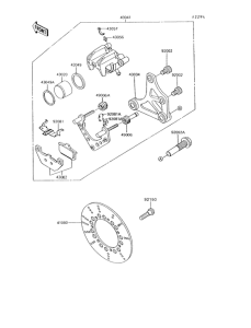 ZG1200 Задний тормоз