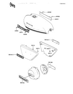 KZ550 Наклейки