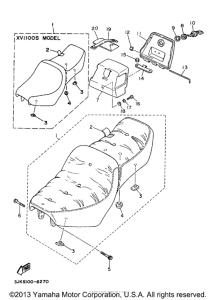 XV1100KC Сиденье