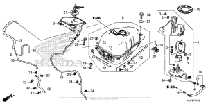 CTX700N DCT Топливный бак