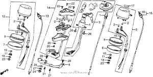 CM400 Cm400t / ckey set + speedometer + tachometer 79-81