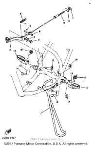 YZ490K Подножки