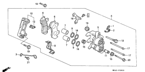 XBR500 Передний суппорт