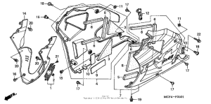 RVT1000R Lower cowl ('02-'05)
