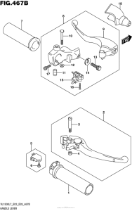 VL1500T Handle Lever (Vl1500Bl7 E28)