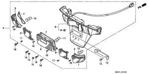 CN250 Задний фонарь