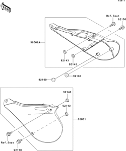 KX125 Боковые обтекатели