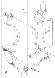 UC150 Радиатор hose