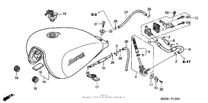 VF750C Топливный бак