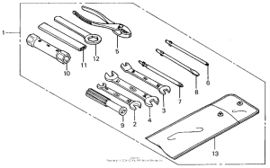 XL250R Инструмент