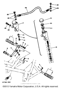 TZ250J Задний торм цилиндр