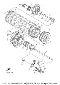 YZF600RMC Сцепление