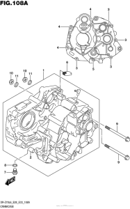 DR-Z70 Картер двигателя