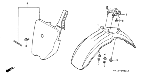 XR80R Переднее крыло