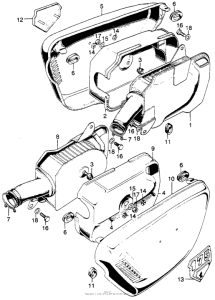 CL175 Air cleaner + air cleaner case k6-k7