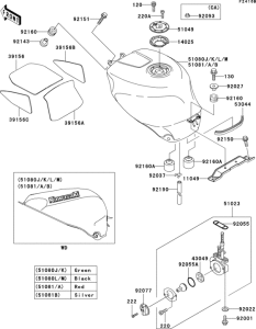 ZX750 Fuel tank(1 / 2)(zx750-p3 / p4)