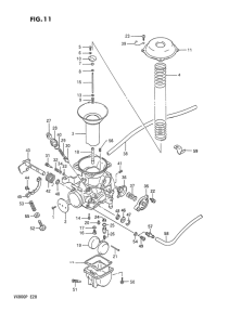 VX800 Carburetor assy