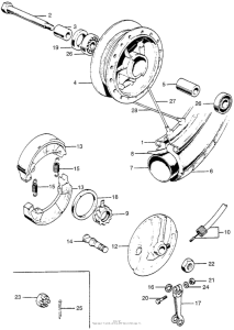 CA175 Ca175 front wheel