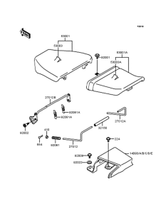 ZX250 Сиденье