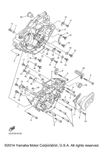 YZ250FV Картер двигателя