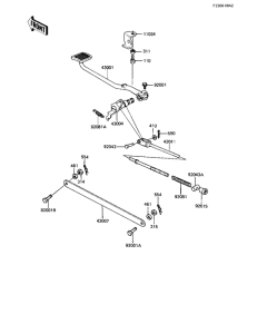 KZ440 Педаль тормоза