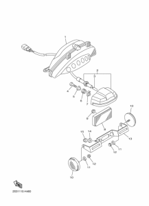 VMX17 Taillight unit ass`y