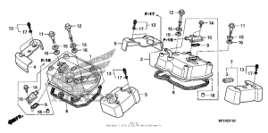 VT750C2 Крышка головки цилиндров