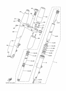 XV1900AS Передняя вилка