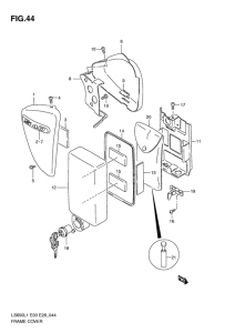 LS650 Обтекатель задний
