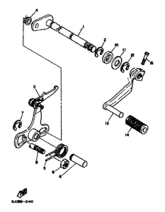 DT80MX Shift shaft. pedal