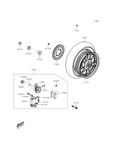 SC300 Задняя ступица колеса