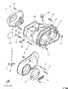 YB100 Крышка картера двигателя