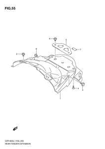 VZR1800 Заднее крыло extension