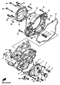  Crankcase cover ass`y  (v