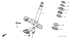 CBR900RR Траверса нижняя