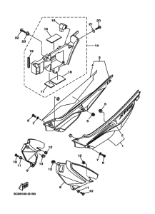 XT250 XT250Z Боковая крышка