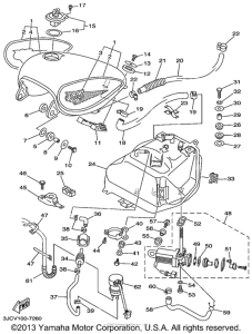 XV535LC Топливный бак
