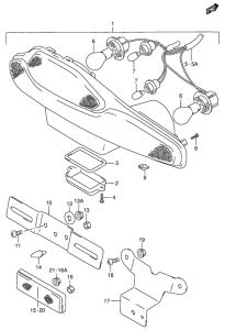 RF900 Задний фонарь