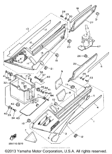 FJ1200AC Боковые обтекатели
