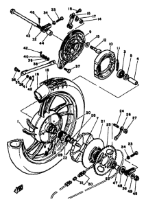 RD350LC Переднее колесо
