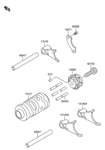 RM65 Переключение / вилка переключения