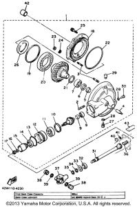 XV700SSC Ведущий вал