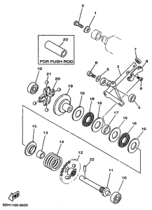 YZ125 Регулятор,вед .звезда